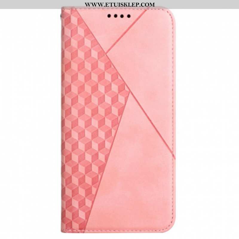 Etui Na Telefon do Oppo A54 5G / A74 5G Etui Folio Dotyk Skóry W Stylu Sześciennym